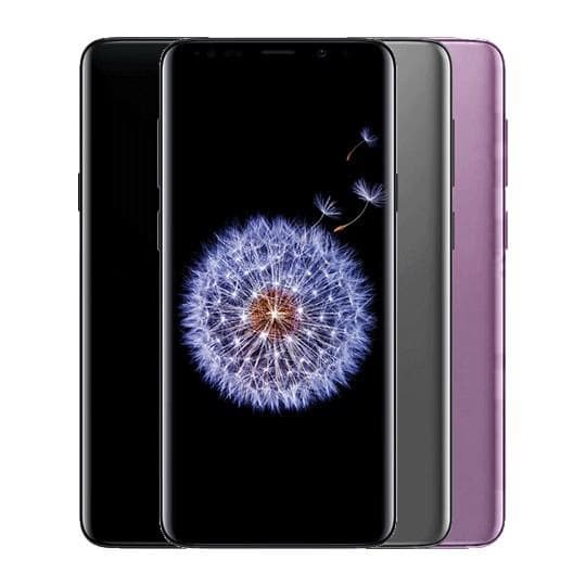 Smartphone haut de gamme Samsung Galaxy S9 Plus orienté Photo